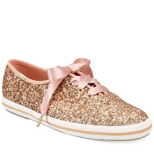 Keds for Kate Spade pink sparkle shoes